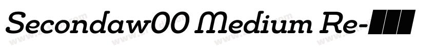 Secondaw00 Medium Re字体转换